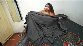 Latina teen shares bed with stepson unexpectedly