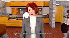 Helping the Hot Redhead President in Being a Dik 06 With Monster Action