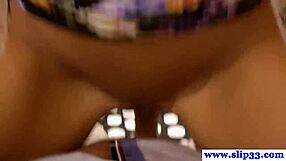 teasing euro beauty rides dick pov with style