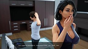 Milfy city v6e part 18: first groping of stepmom's huge tits.