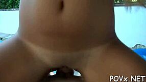 busty teen feels wet penetration