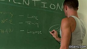 Watch us deepthroat big cocks in the classroom threesome