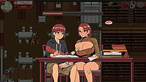 spooky milk life hentai: nerdy girl’s public handjob in library