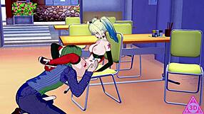 Harley Quinn Hentai Blowjob And Cumshot