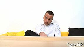 Sexy homosexual twink engages in gay porn fun