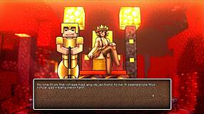 Hornycraft Parody Hentai Game Public Creampie