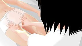 mia perverted nurse plays doctor with anime girl