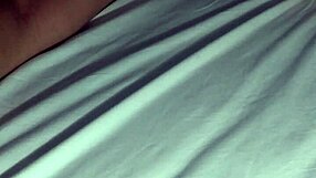 therapist gives relaxing massage to wife at home