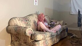 Help! Stepdaughter Stuck Under Christmas Tree Gets Ass Licked and Pussy Pounded by Stepdad!