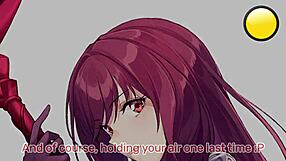 Scathach's Intense Femdom Edging in Hentai JOI POV