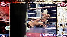 European Babes Wrestling Naked in a Ring - Who Will Dominate This Match?