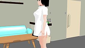 mia perverted nurse plays doctor with anime girl