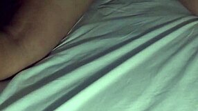 therapist gives relaxing massage to wife at home