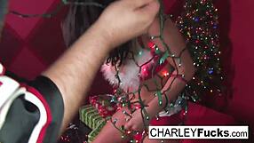 Charley Chase Sucks Christmas Cock on Holiday