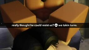 이봐, 게이 로블록스 걸레가 바람피우는 거 봐봐