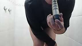 Masturbating in the bathroom with vibrator