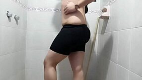 Masturbating in the bathroom with vibrator