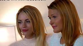 Abby Cross and Blake Eden modeling lesbian passions in 4K