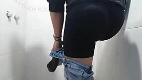 Masturbating in the bathroom with vibrator