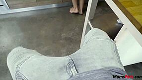 Homemade BBW Catches Young 18+ Blowing Father-in-Law's Cock!