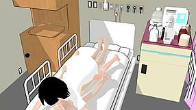 mia perverted nurse plays doctor with anime girl