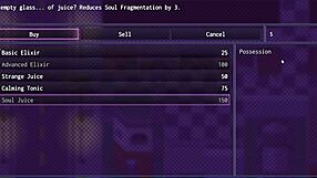 Horny slut exposes big tits to class in hentai game