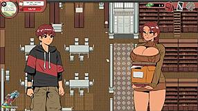 spooky milk life hentai: nerdy girl’s public handjob in library