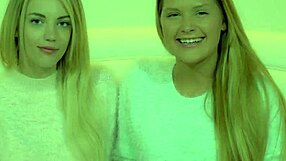 Abby Cross and Blake Eden modeling lesbian passions in 4K