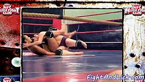 European Babes Wrestling Naked in a Ring - Who Will Dominate This Match?