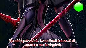 Scathach's Intense Femdom Edging in Hentai JOI POV