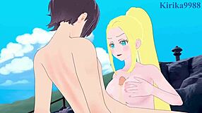 Shizuka Mikazuki and Beatrix Amerhauser in wild hentai sex scene