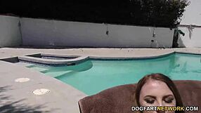 Jenna marie fucks huge black cock pov style.