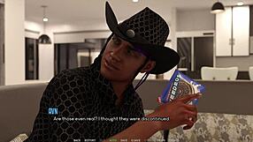 in westview academy part 5, the cute girl gets a huge blowbang with monster cocks and bukkake