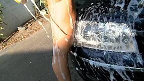 German Carwash Girls Give Handjobs - Alisha Sweet