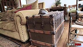 Naughty MILF Cheyenne Jewel Banged by Fresh Cock in 3-Way Facial!