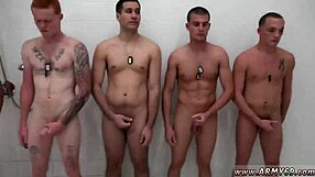 gay sex foreplay with boy tv in hazing shower and fucking