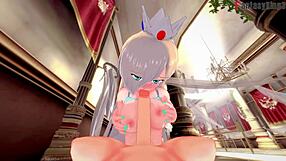 Rosalia from mario bros gets fucked hard with ahegao in 3d cartoon fantasy