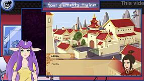 Avatar game trainer mixing drinks