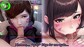 i’m hooked on d va’s edging game, overwatch style, wanna try?