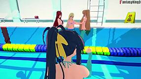 Why Does Akeno Beg For Sex At Public Pool? HS DxD NTR Madness!