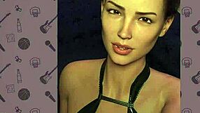 in westview academy part 5, the cute girl gets a huge blowbang with monster cocks and bukkake