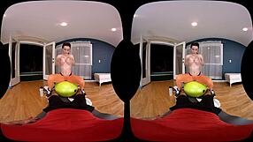 Athletic VR Fuck in Gym with Deepthroat