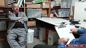 mall officer fucks a teen 18+ shoplifter