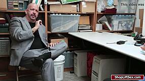 mall officer fucks a teen 18+ shoplifter