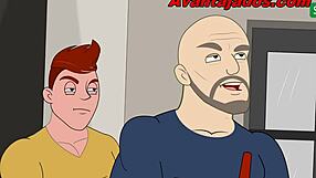 Oh, watch this gay college sex drawing come to life!