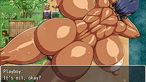 Natsuki Hentai Game Ep 24: Rough Anal Creampie on Public Beach?