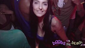 I saw real sexy party girls dancing and shaking their asses at the nightclub on vacation