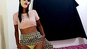 Dirty hot Latina wants intense sex on Halloween.