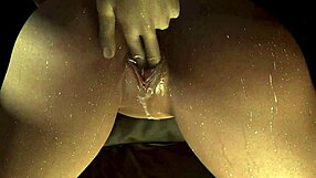 Cute Petite Horror Queen Fingers Wet Pussy Until Squirting Everywhere in Halloween Scare!