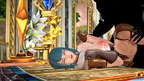 Demon king dominates warrior in intense 3d hentai orgasm